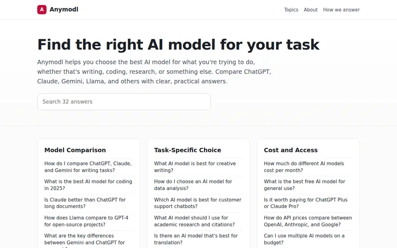 Home page of Anymodl
