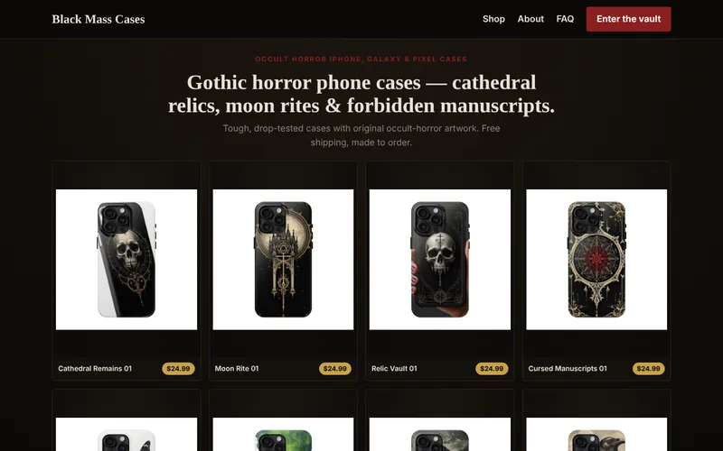Home page of Black Mass Cases