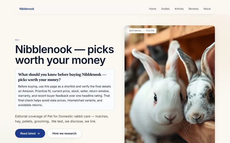 Home page of Nibblenook