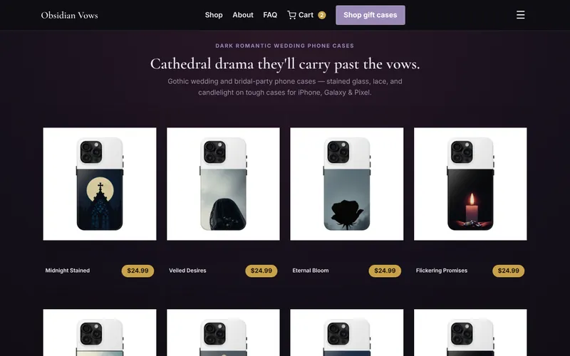 Home page of Obsidian Vows