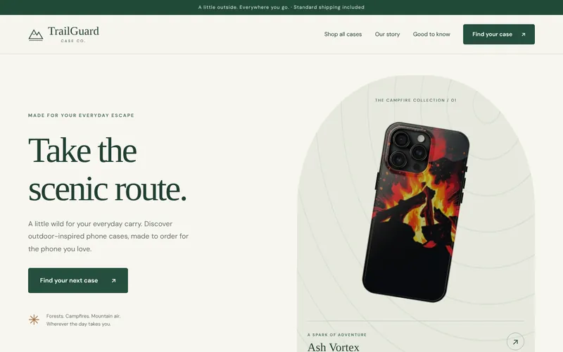 Home page of TrailGuard