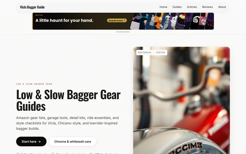 Home page of Vicla Bagger Guide