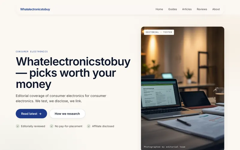 Home page of What Electronics To Buy